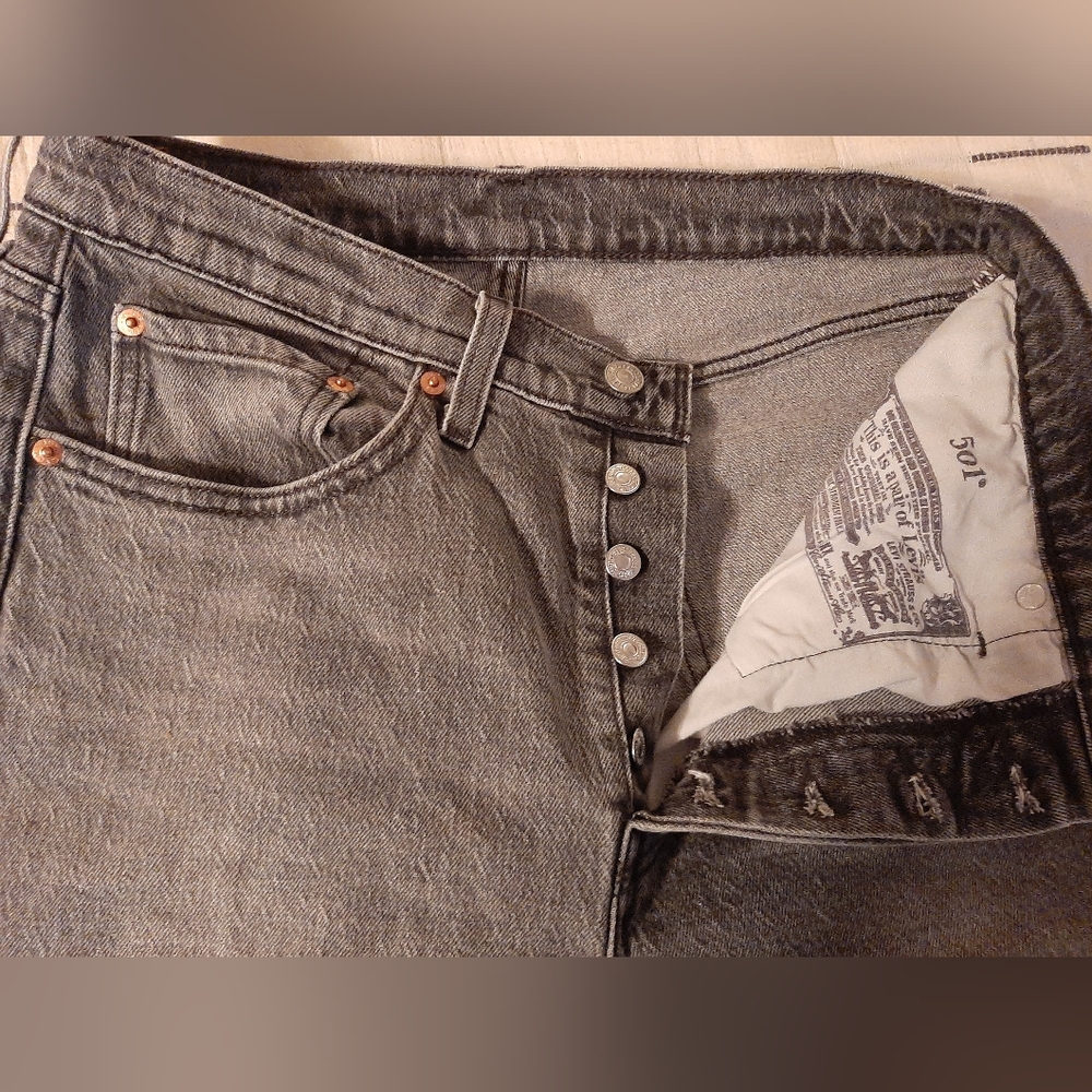Grey 501 levis
